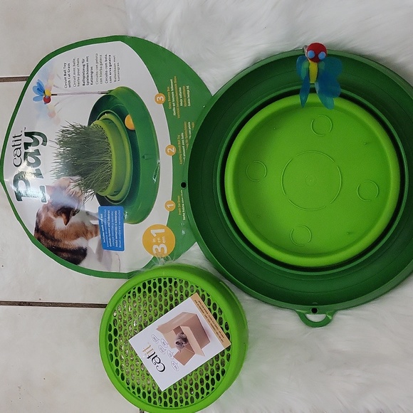 SALE!! Brand New CATIT PLAY 3-IN-1 CIRCUIT BALL TOY W/CAT GRASS - Picture 5 of 7